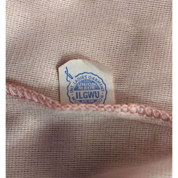 VTG 1960s Mod Pink Lamé Evening Jacket with "Confetti Lucite" Buttons, Sz 8/10 - Picture 10 of 11